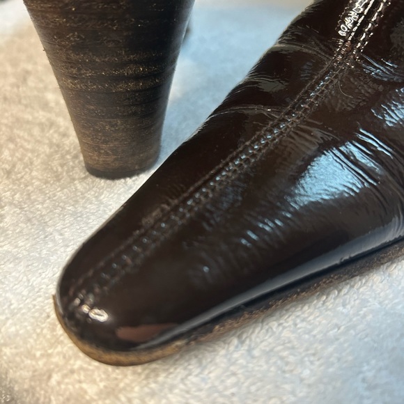 Aquatalia Brown Patent Leather ankle boot - Picture 12 of 12